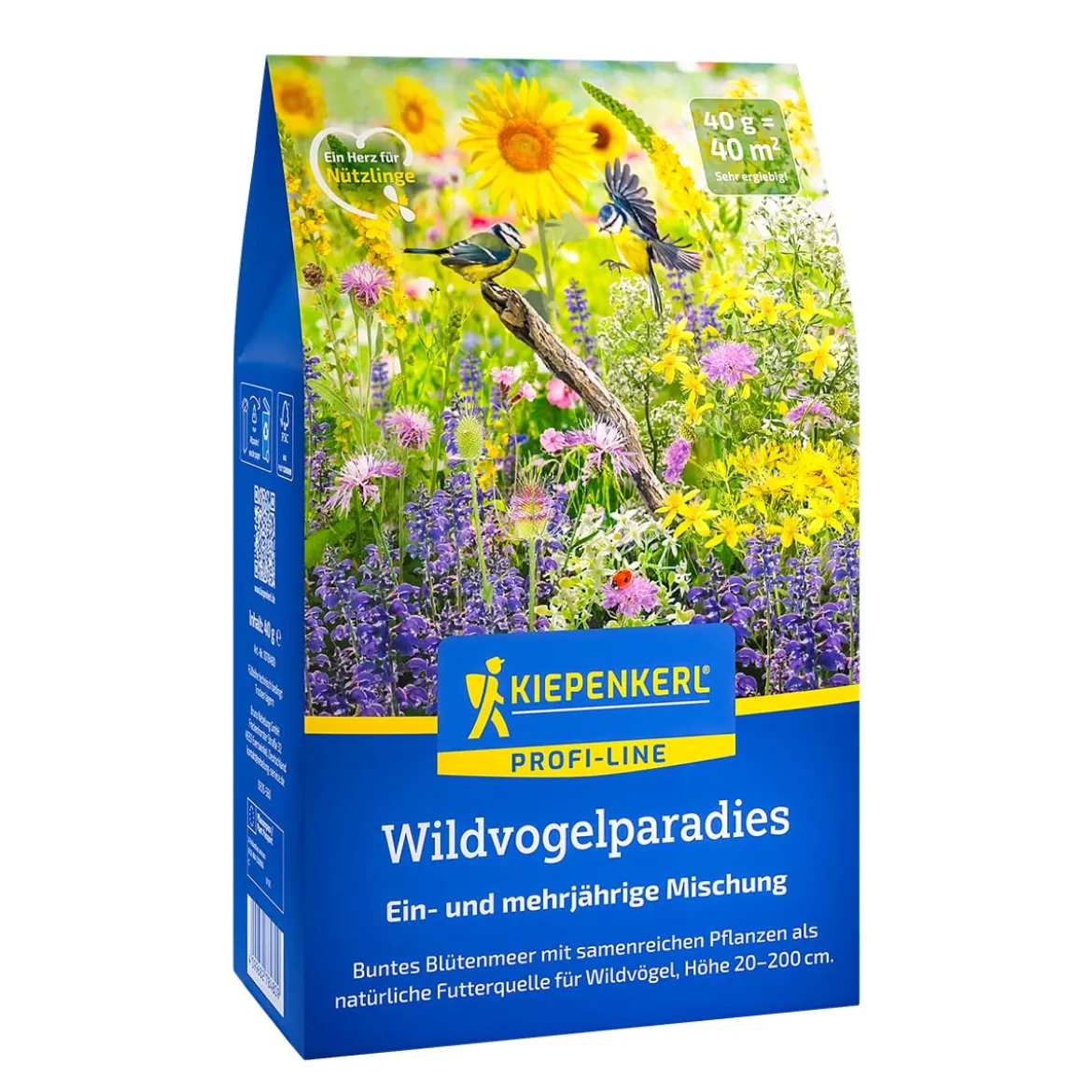 Blomsterblanding med frø til fugle - 40 m2