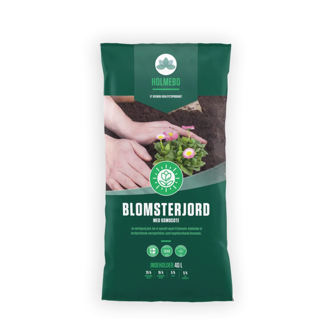 Blomsterjord - 40 liter