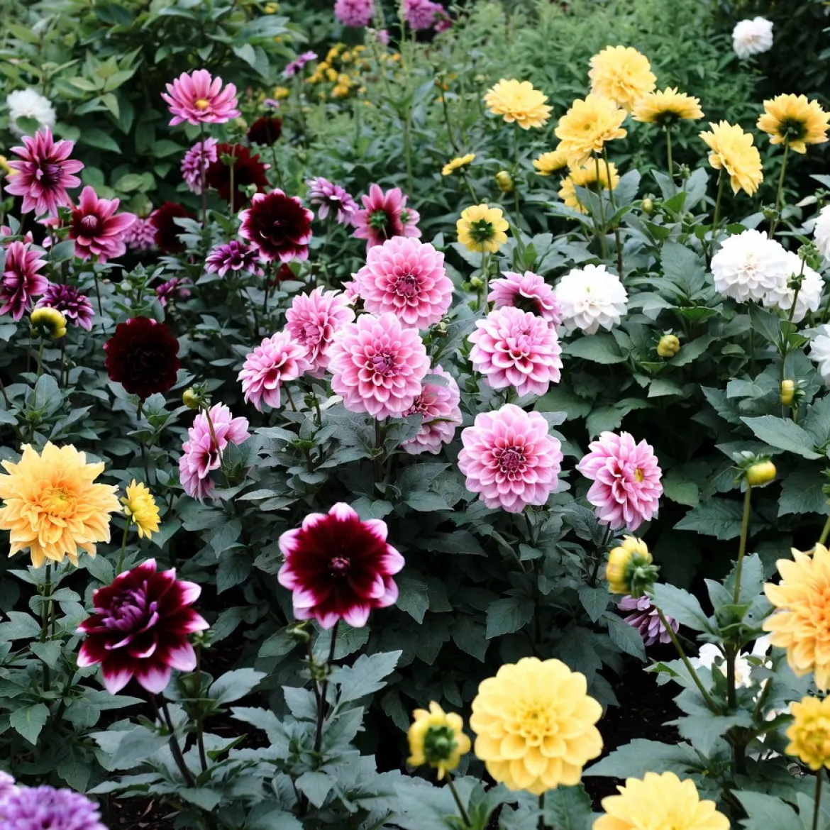 Dahlia "Dekorativt mix" - 5 knolde