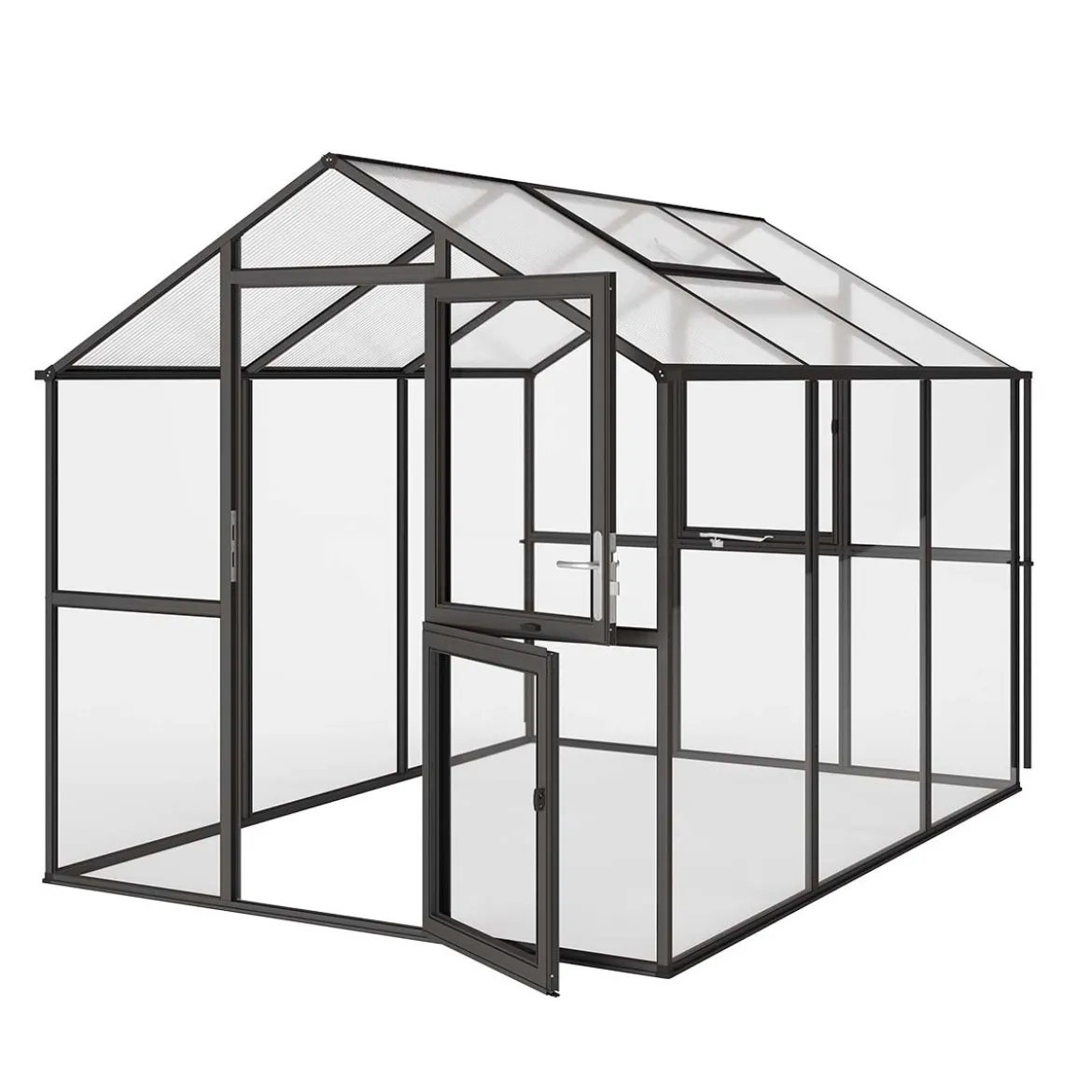 Drivhus - KGT Aptasia III, Antracitgrå - 7,53 m²