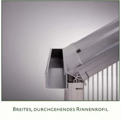 Drivhus - KGT Dahlie III, blank aluminium - 9,59 m2