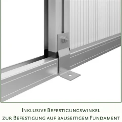 Drivhus - KGT Dahlie III, blank aluminium - 9,59 m2