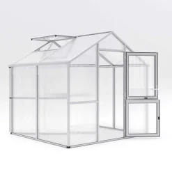 Drivhus - KGT Iris II, blank aluminium - 5,06 m2