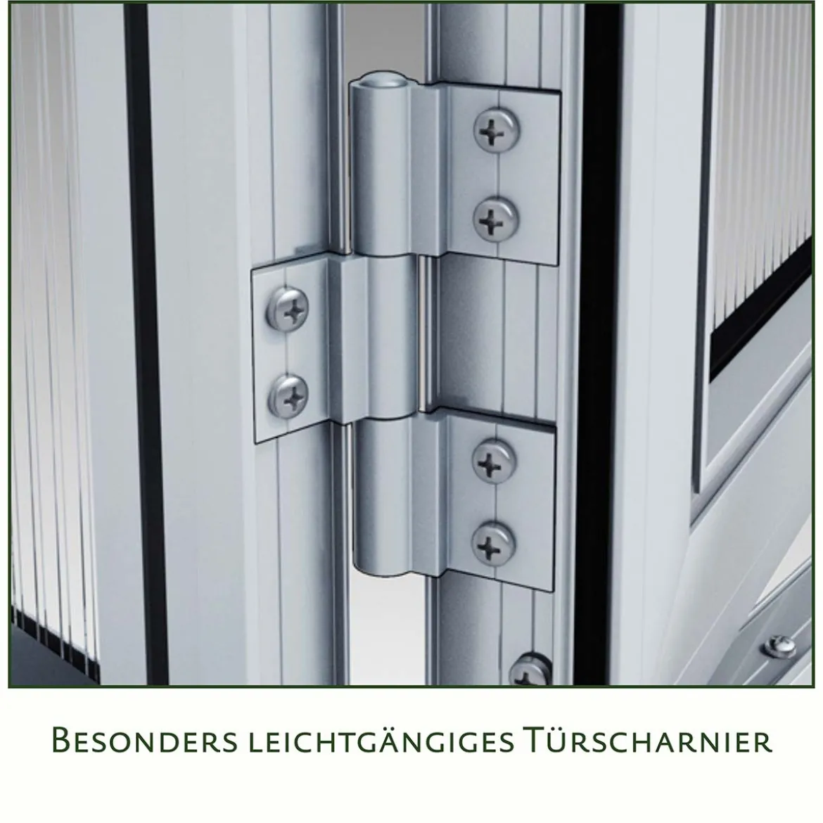 Drivhus - KGT Linea I, blank aluminium - 2,56 m2