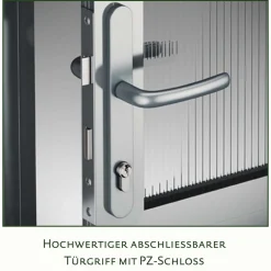 Drivhus - KGT Linea I, blank aluminium - 2,56 m2