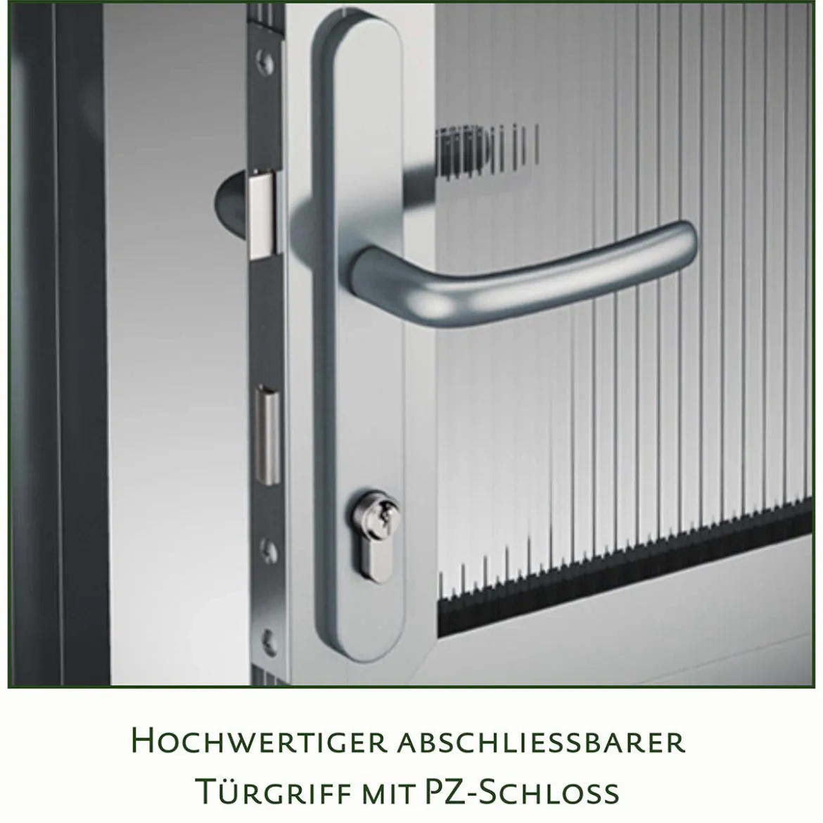 Drivhus - KGT Linea I, blank aluminium - 2,56 m2