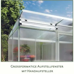 Drivhus - KGT Linea I, blank aluminium - 2,56 m2