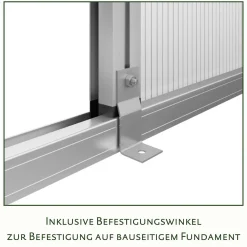 Drivhus - KGT Linea I, blank aluminium - 2,56 m2