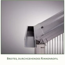 Drivhus - KGT Orchidee III, blank aluminium - 9,6 m2