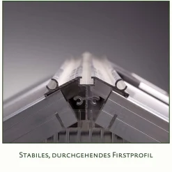 Drivhus - KGT Orchidee III, blank aluminium - 9,6 m2