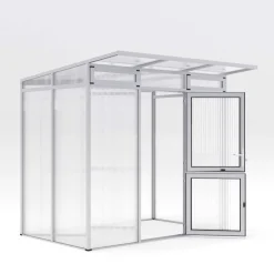 Drivhus - KGT Santini II - small, blank aluminium - 3,5 m2