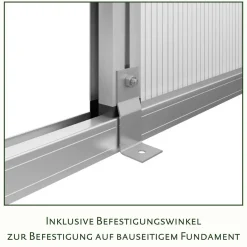 Drivhus - KGT Santini II - small, blank aluminium - 3,5 m2