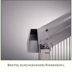 Drivhus - KGT Santini II - small, blank aluminium - 3,5 m2