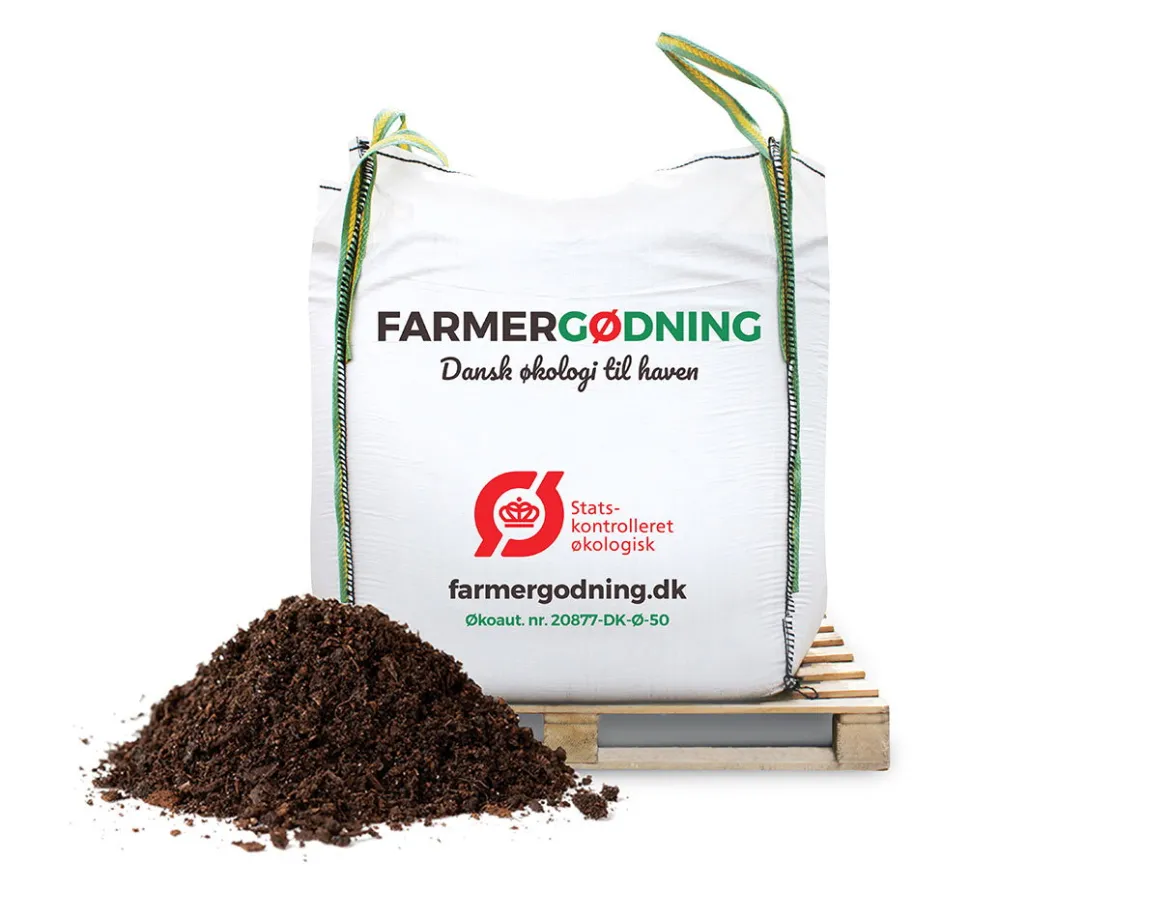 Farmergødning Økologisk Højbedsmuld - bigbag 1000 liter
