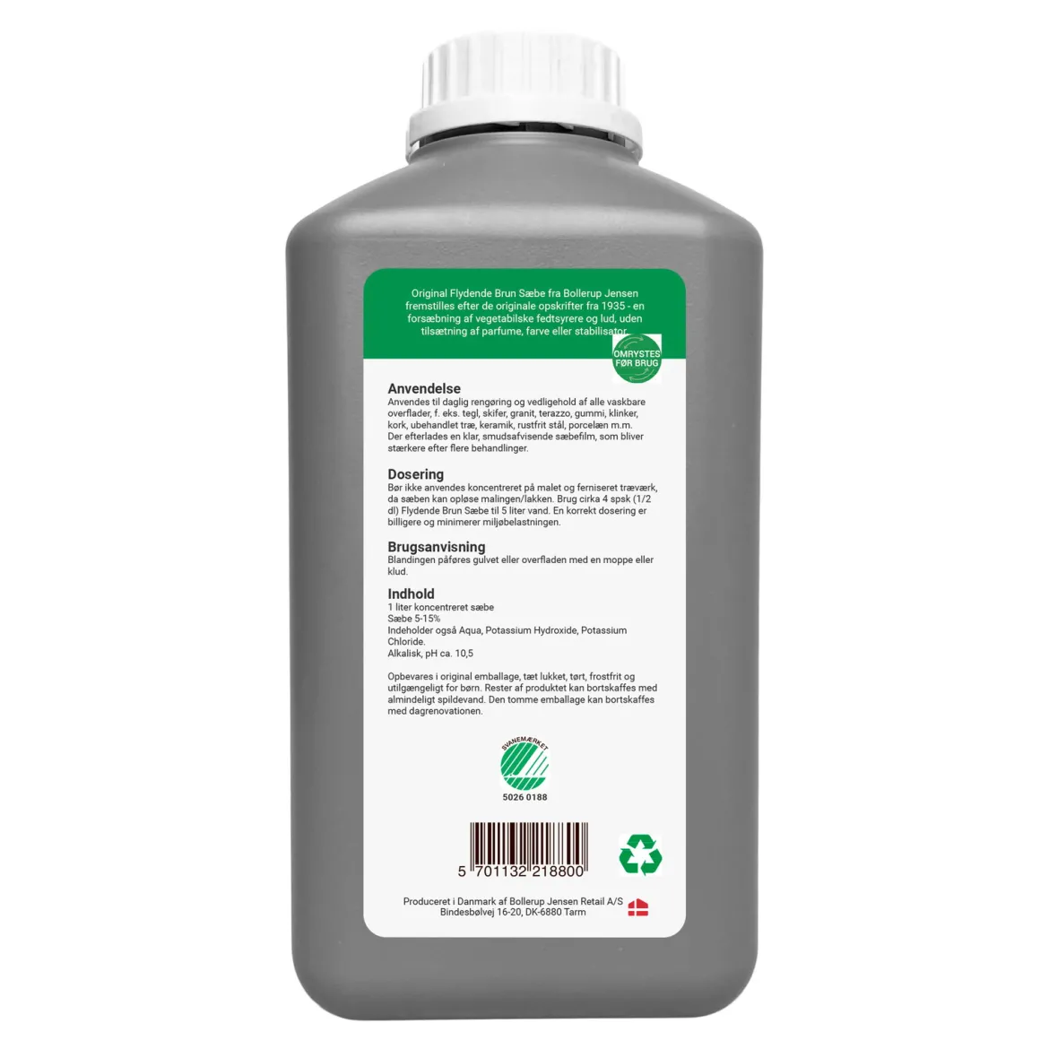 Flydende Brun Sæbe - 1 liter