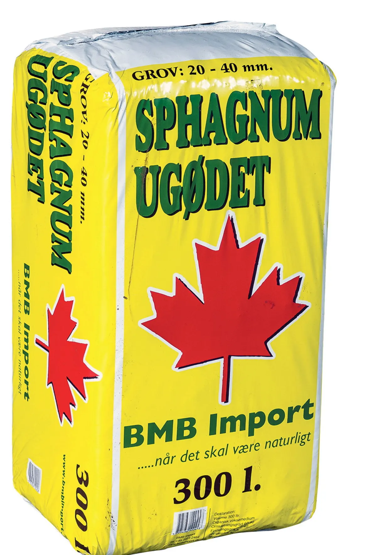 Grov gartner spagnum, 300 liters pose - 20-40 mm