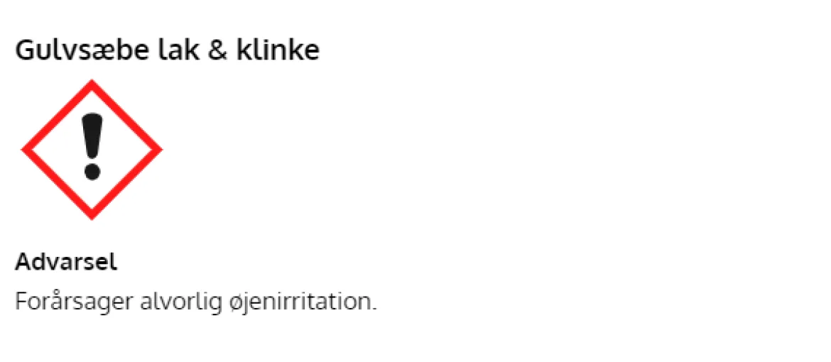 Gulvsæbe Lak & Klinke - 1 liter