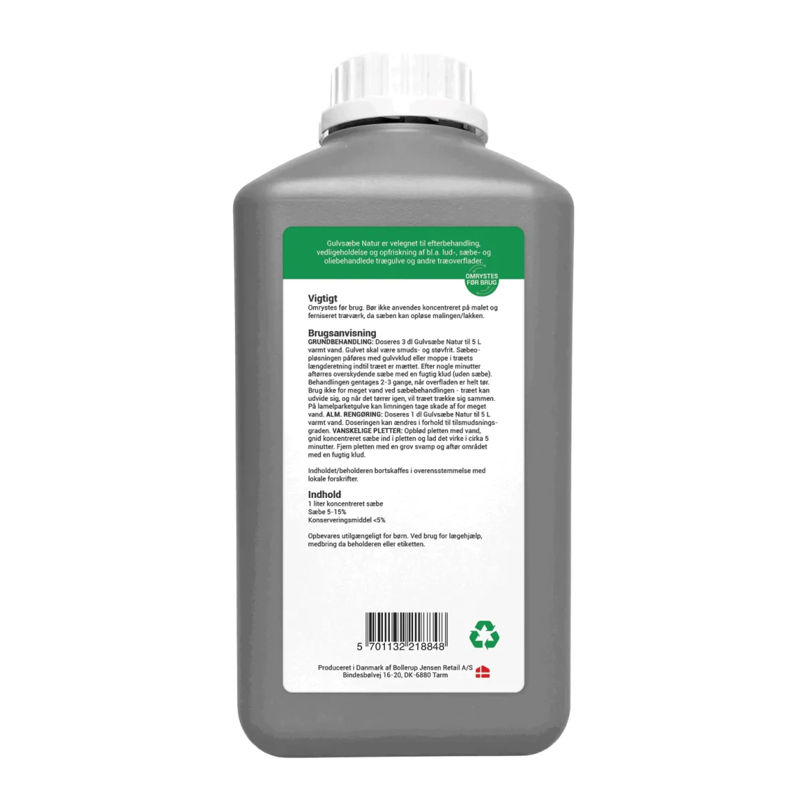 Gulvsæbe Natur - 1 liter