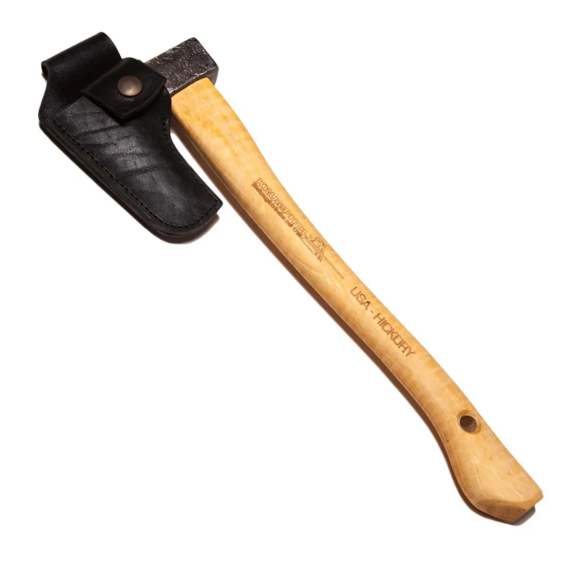Haveøkse med hickoryskaft, læderbeskytter og bæltestrop - 36 cm