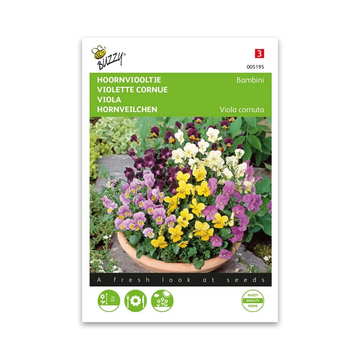 Hornviol frø, Bambini mix