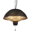 HORTUS terrassevarmer hængemodel 600/1500 W, HA, Ø42 cm, sort
