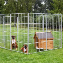 Hundegård stor model (9 sidemoduler + 1 lågemodul)