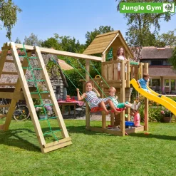 Jungle Gym Cubby legetårn komplet inkl. climb module xtra ekskl. rutschebane