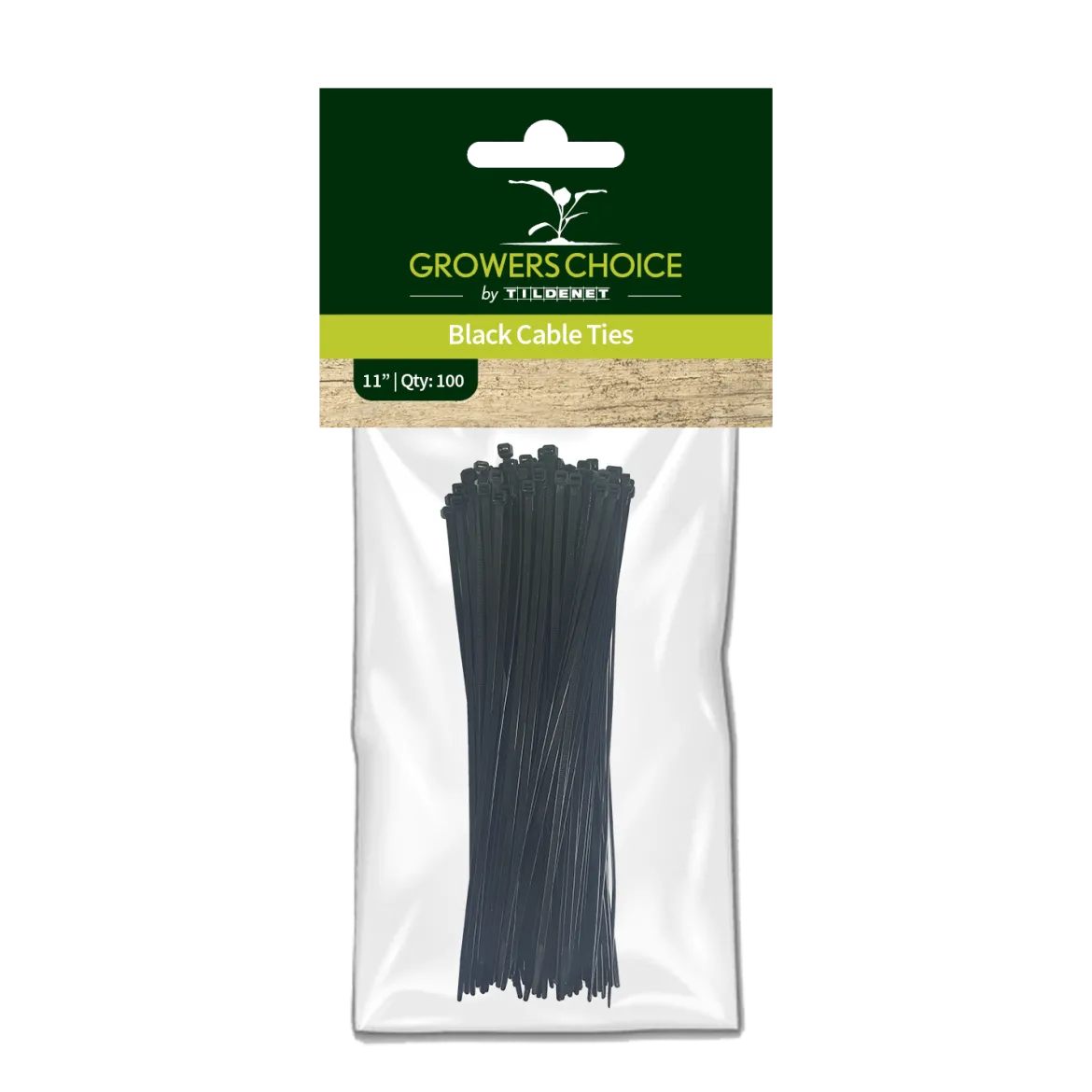 Kabelstrips sorte 100 stk. 5 mm x 30 cm