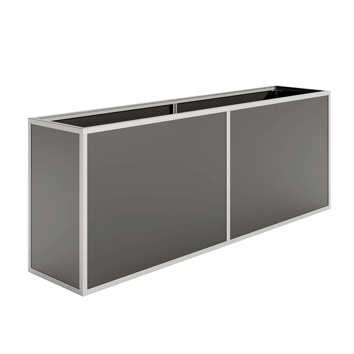 KGT 210 højbed i aluminium, 205 x 45 x 77 cm
