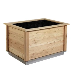KGT Woody 130 højbed i træ, 131 x 99 x 79 cm