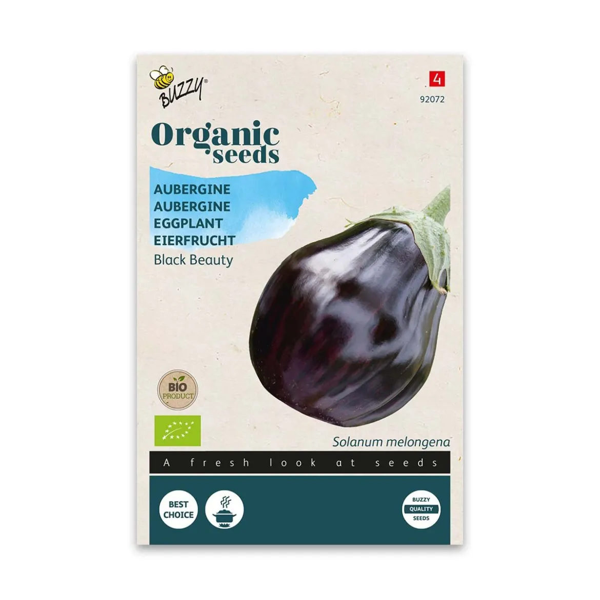 Økologisk Aubergine frø "Black Beauty"