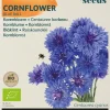 Økologisk Kornblomst frø "Blue Ball"