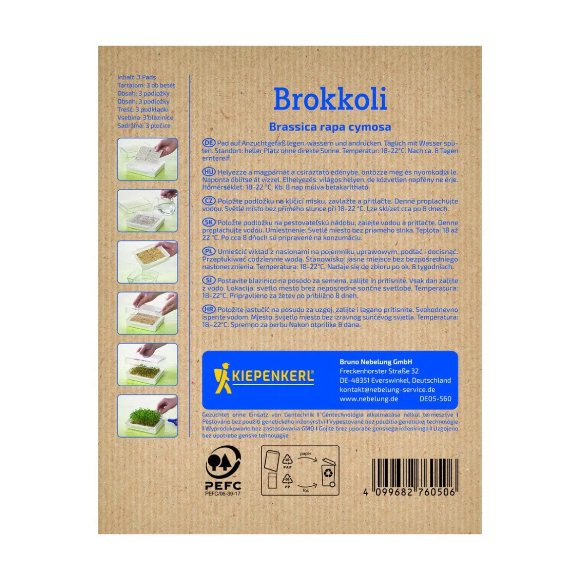Økologisk Mikrogrøntpude Broccoli - 3 stk.