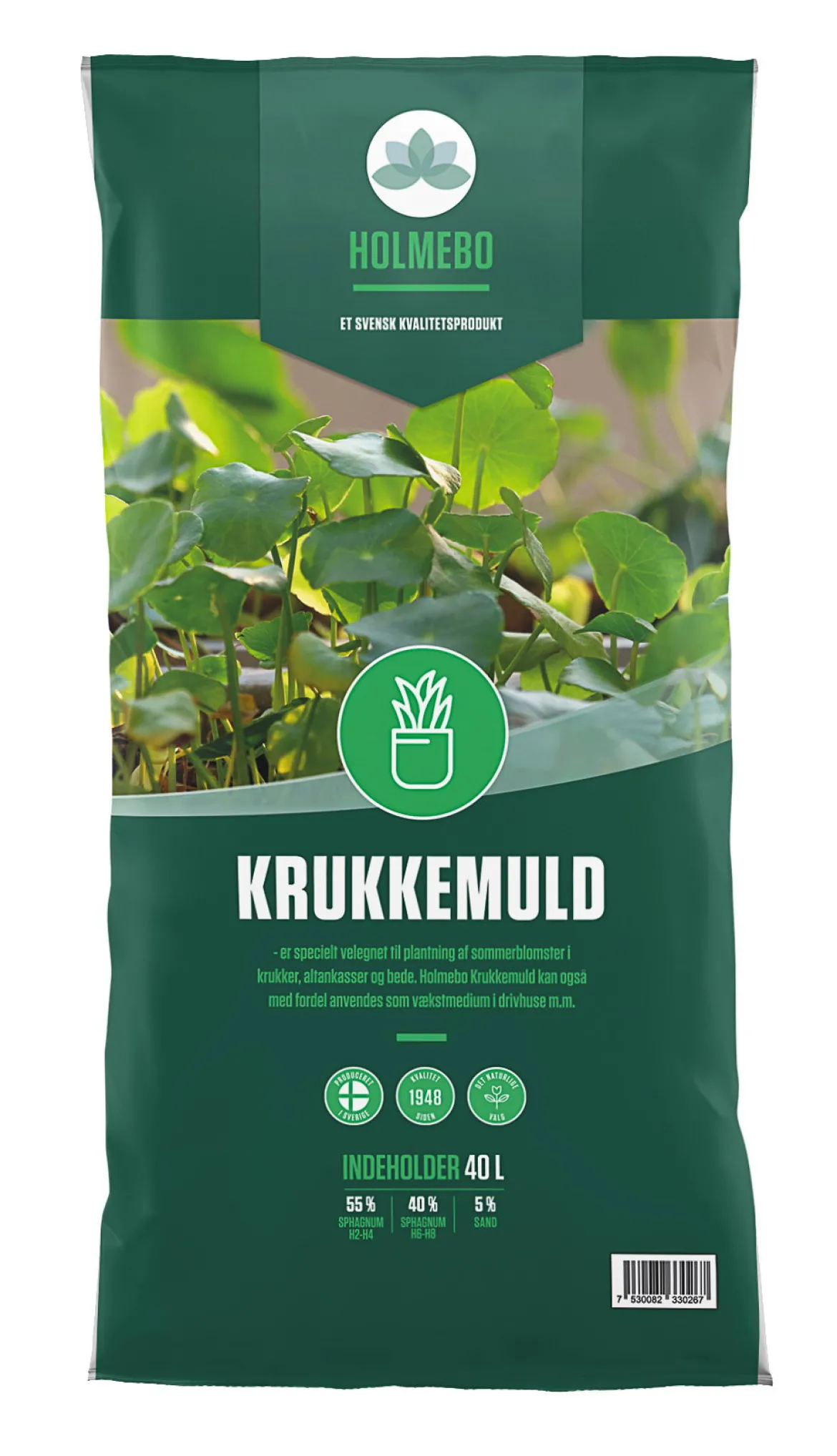Krukkemuld - 40 liter