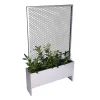 Land Modern Slim – Plantekasse med højt espalier, galvaniseret