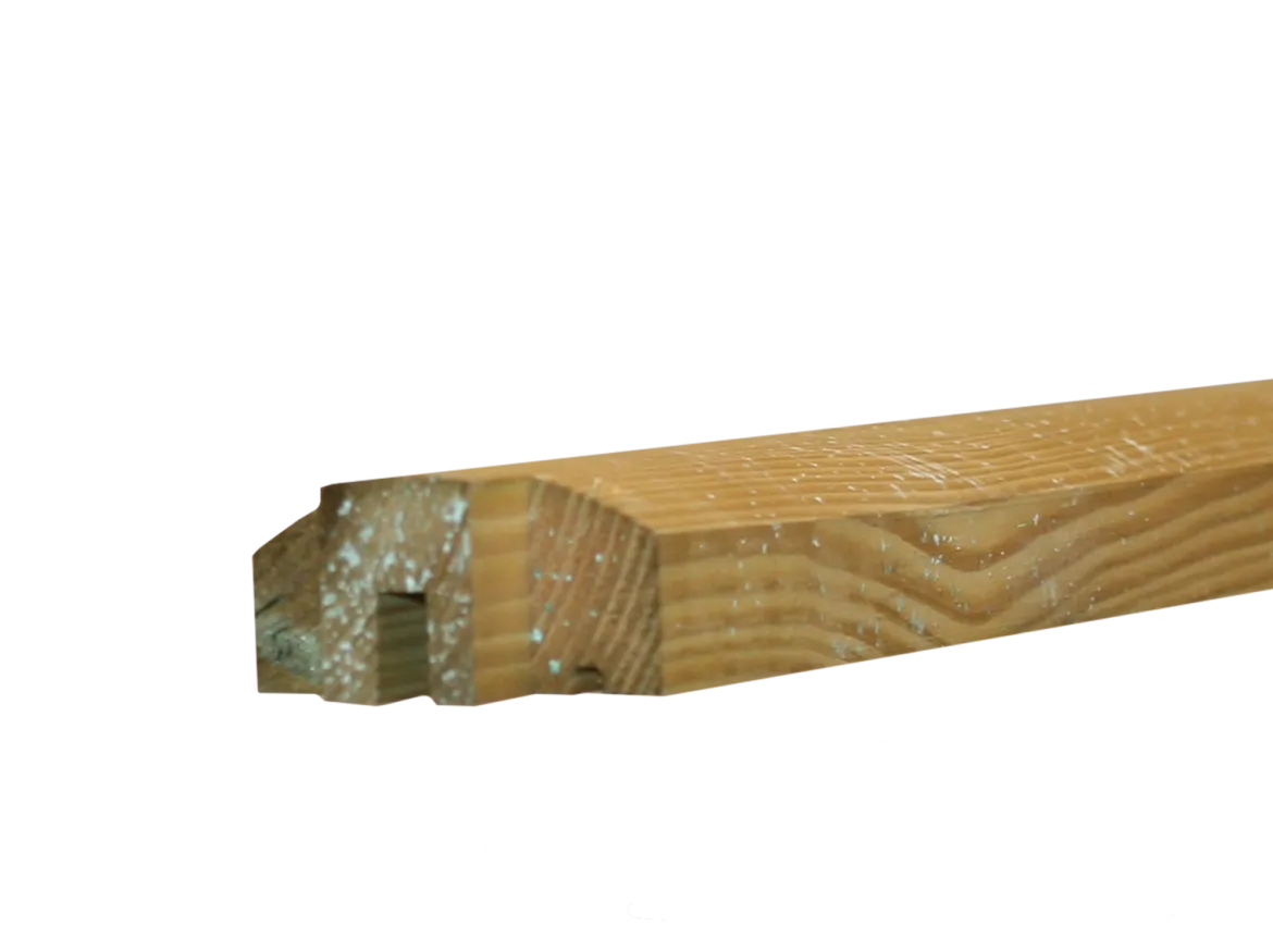 Lige top til profilhegn 6 x 3 x 200 cm HORTUS