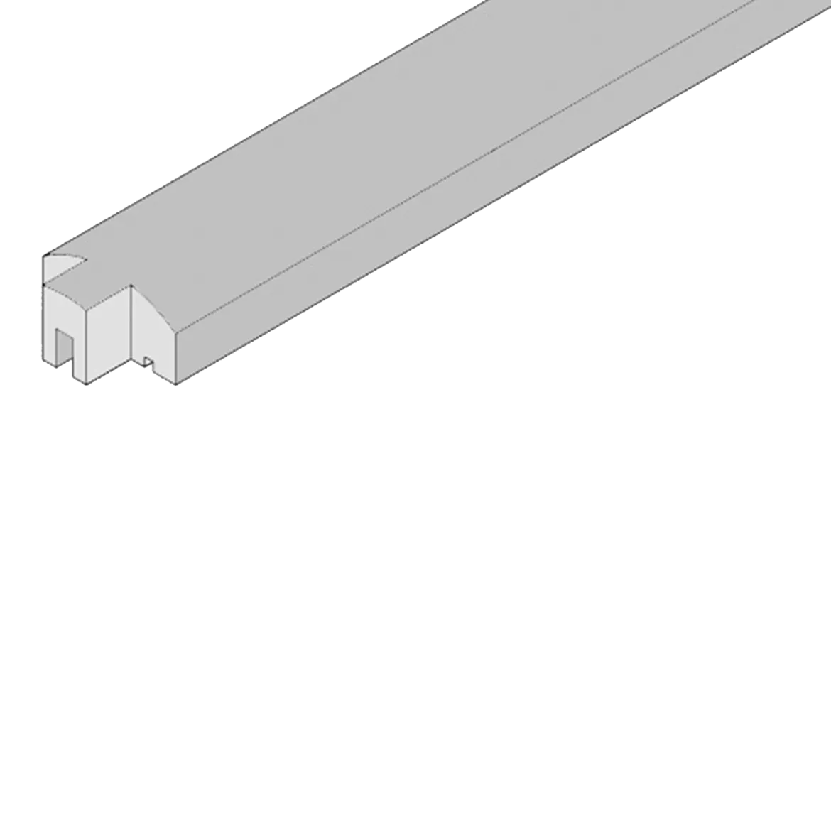 Lige top til profilhegn 6 x 3 x 200 cm HORTUS