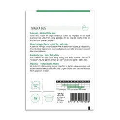 Majroe frø "Platte Witte Mei"
