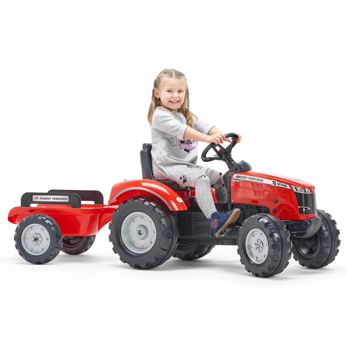 Massey Ferguson pedaltraktor inkl. vogn