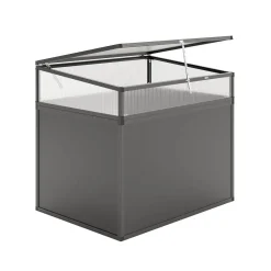 Mistbænk-overdel til KGT højbed 130, antracitgrå, 121 x 91 x 32 cm