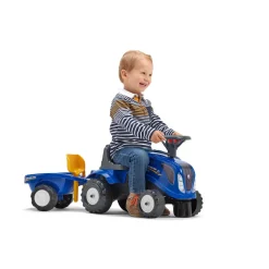 New Holland børnetraktor inkl. vogn, rive og skovl til drenge