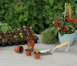 Plantepotter i plast, Ø9 cm - 18 stk.