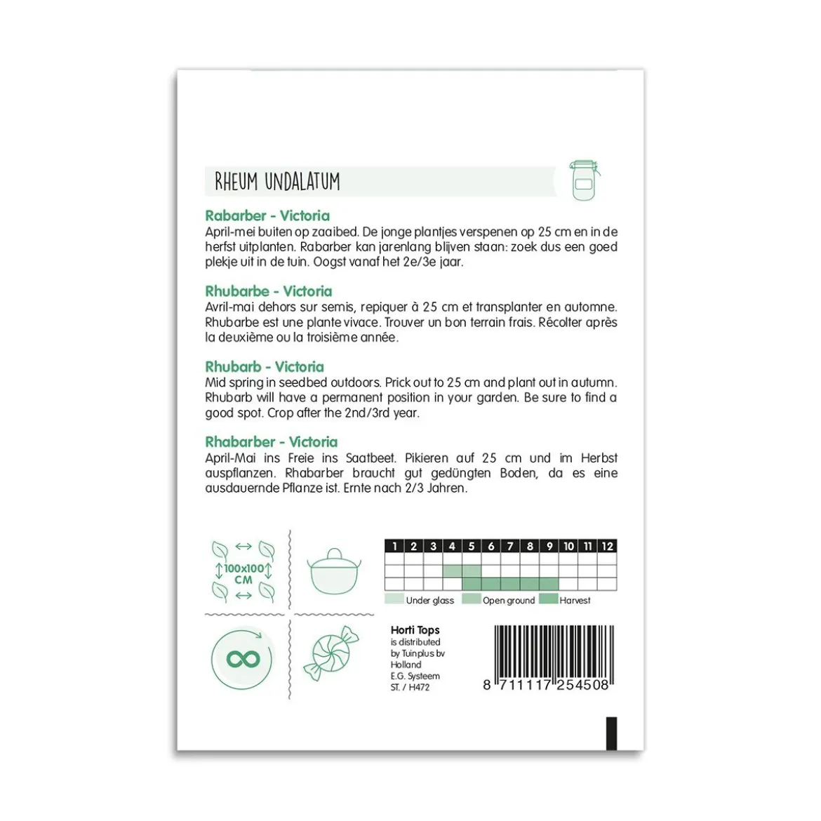 Rabarber frø, Victoria