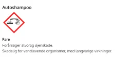 Ren bil autoshampoo inkl. autobørste