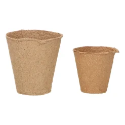 Runde Fiberpotter, 8 cm - 10 stk.