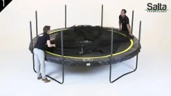 Salta Trampolin Comfort Edition rektangulær 305x214 cm, sort inkl. sikkerhedsnet