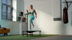 Salta Trampolin Fitness med håndtag, orange