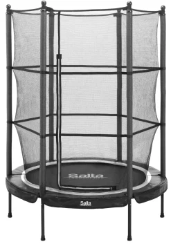 Salta Trampolin Junior Ø139x189 cm, sort inkl. sikkerhedsnet