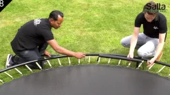 Salta Trampolin Royal Baseground 305x214 cm, sort inkl. sikkerhedsnet