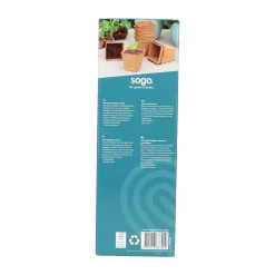 SOGO Firkantede Fiberpotter, 8 cm - 10 stk.